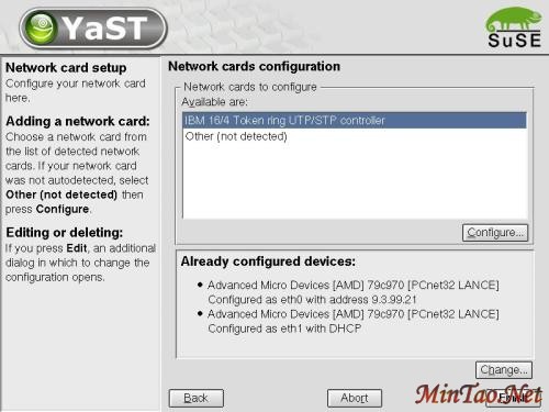 图 2. SuSE 和 United Linux 使用 YAST 工具