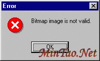 Bitmap image not supported